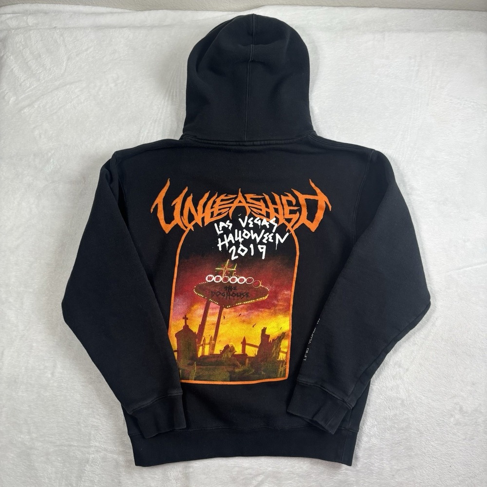 Kayzo Unleashed Las Vegas Halloween 2019 Black Fleece‎ Pullover Hoodie Men's S
